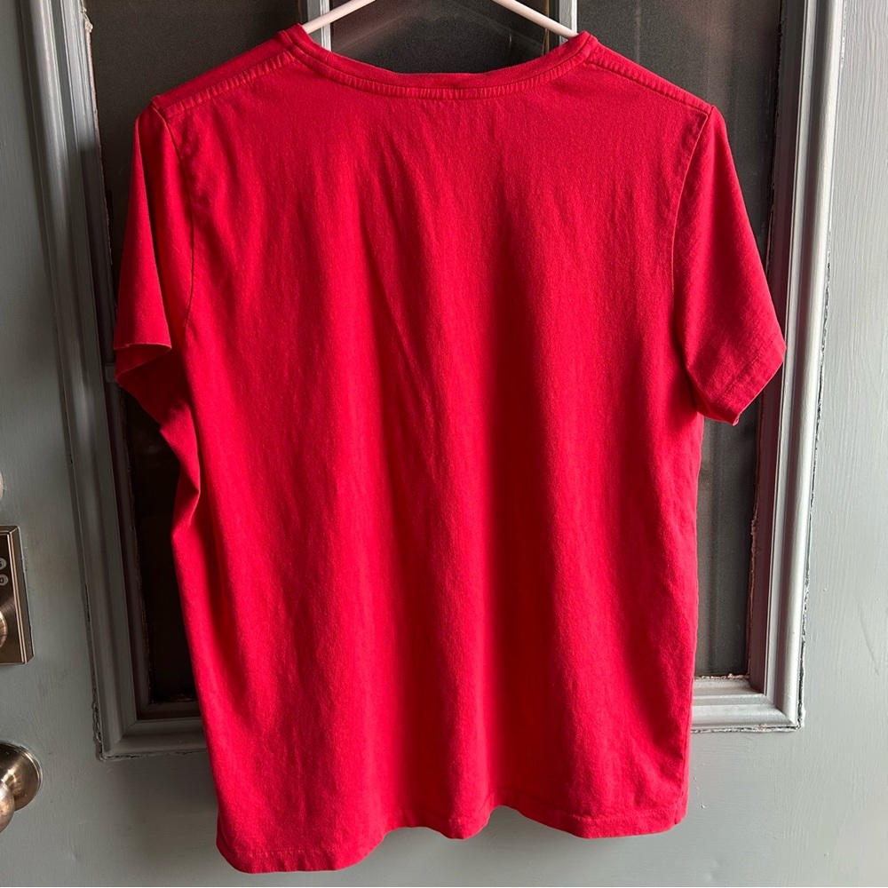 Polo Ralph Lauren Jersey Crewneck Classic Fit Tee Shirt Short Sleeve Red Boys XL - Picture 3 of 10